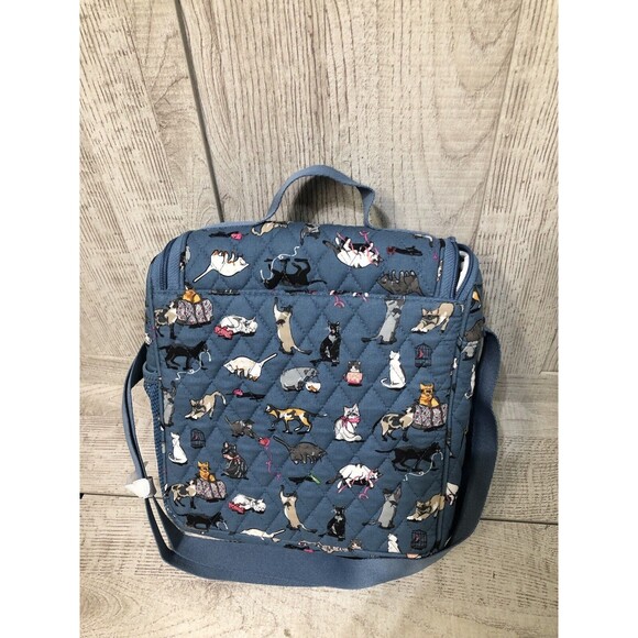 Vera Bradley Blue Insulated Lunch Crossbody Bag Cats Meow 25002-P88 brand new - Picture 7 of 7